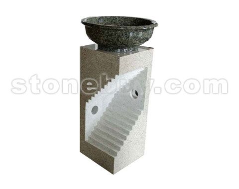 石材台柱盆-套盆 No.8775