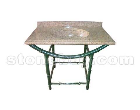 铁艺铁架带石材 No.11287