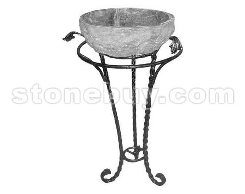 铁艺铁架带石材 No.9980