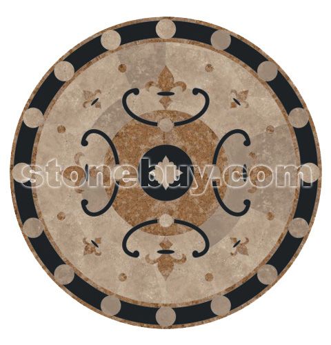 圆形拼花 No.3980