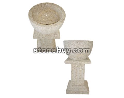 石材台柱盆-套盆 No.2637